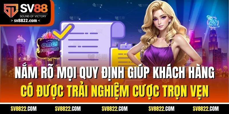 Điều Khoản Điều Kiện - Nguyên Tắc Quan Trọng Tại SV88 3 Nắm rõ mọi quy định giúp khách hàng có được trải nghiệm cược trọn vẹn