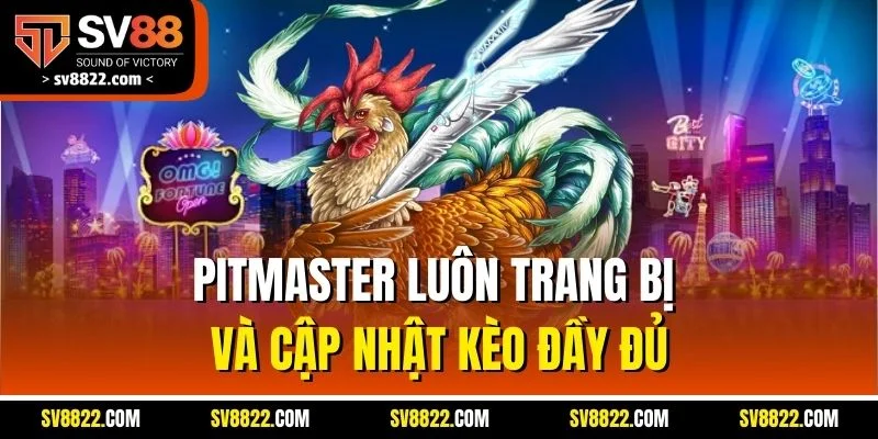 Pitmaster Live | Đơn Vị Cung Cấp Đá Gà Uy Tín Nhất SV88 3 Pitmaster luôn trang bị và cập nhật kèo đầy đủ