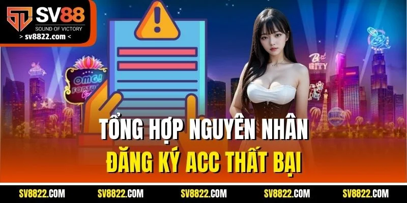 Hướng Dẫn Đăng Ký SV88 - Cập Nhật Thao Tác Mới Nhất 2025 4 Tổng hợp nguyên nhân đăng ký acc thất bại